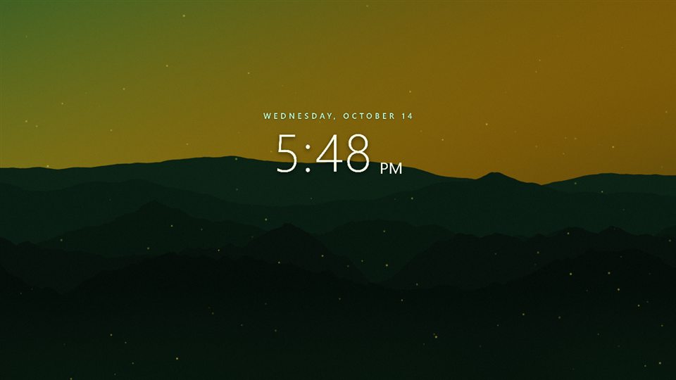 Forest dawn: green and gold light over misty ridges with fireflies